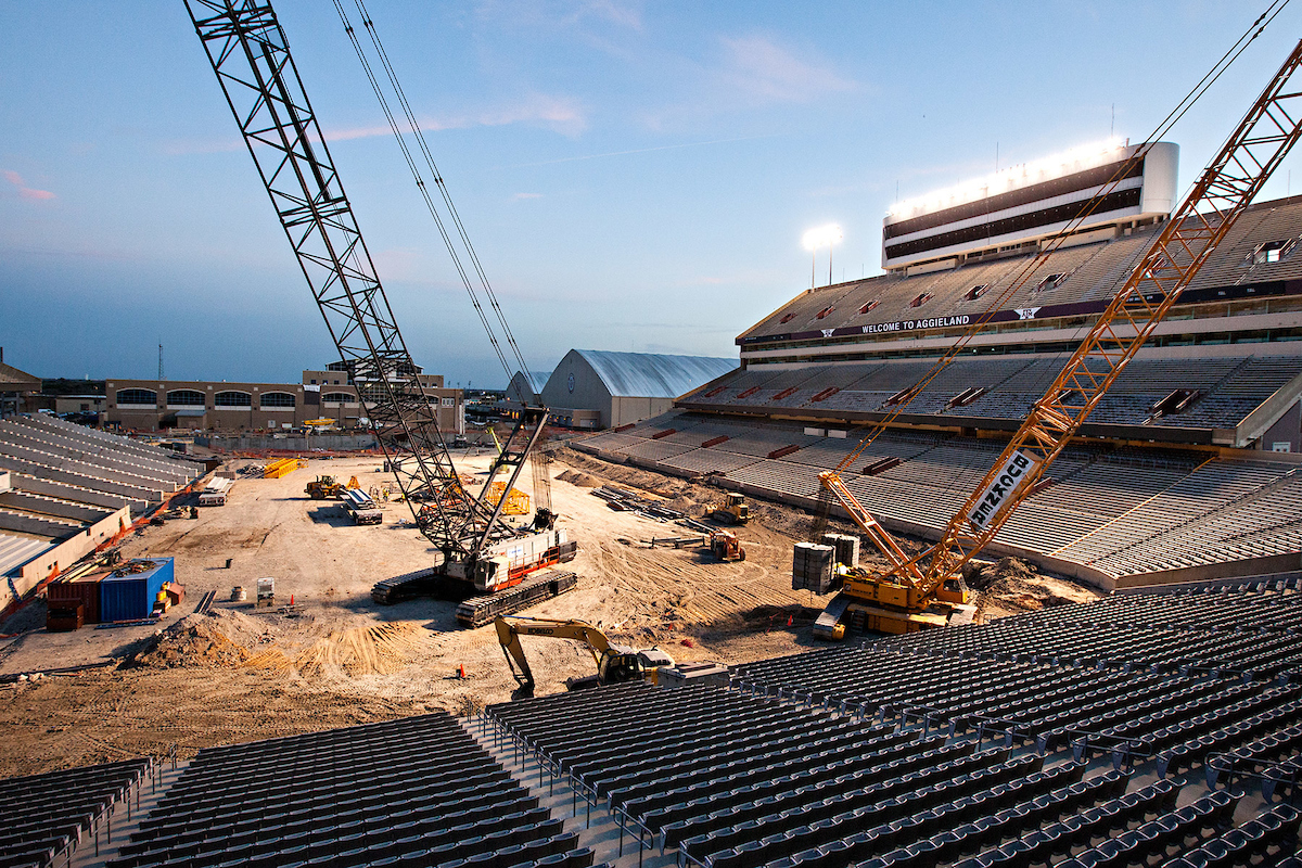 Construction of Kyle Field at Texas A&amp;M - College Station offers a prime example of the future of construction science